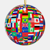 CHRISTMAS TREE ORNAMENT WORLD FLAGS (Voorkant)