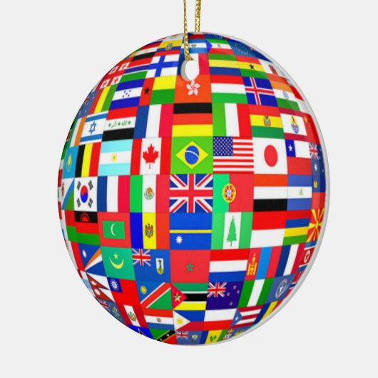 CHRISTMAS TREE ORNAMENT WORLD FLAGS (Links)
