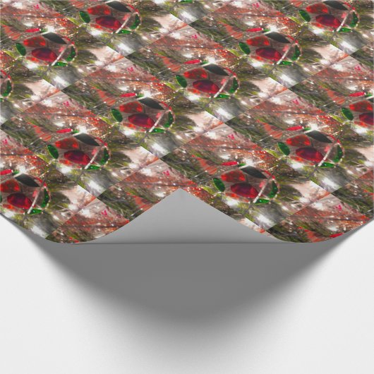 CHRISTMAS TREE ORNAMENT wrappapier Cadeaupapier (Hoek)