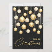 Christmas Tree Ornaments Business Greeting Flat Feestdagenkaart (Voorkant)