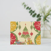 Christmas Tree Ornaments Gifts Presents Holiday Feestdagenkaart (Staand voorkant)