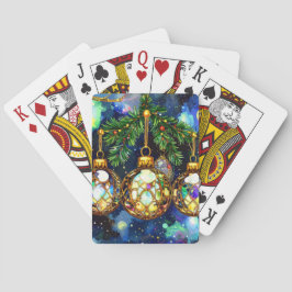 Christmas Tree Ornaments Holiday Games Pokerkaarten