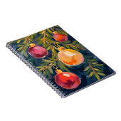 Christmas Tree Ornaments Watercolor Notitieboek (Rechterzijde)