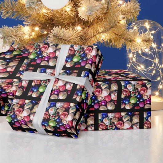 CHRISTMAS TREE ORNAMENTS wrapping paper Cadeaupapier (Feestdagen)