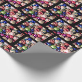 CHRISTMAS TREE ORNAMENTS wrapping paper Cadeaupapier (Hoek)