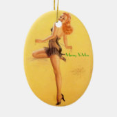 CHRISTMAS TREE ORNANAMES - SPELEN - RETRO KERAMISCH ORNAMENT (Achterkant)