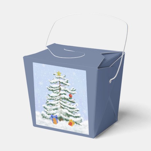 Christmas Tree Party Favoriete Box Bedankdoosjes (Voorkant Zijde)