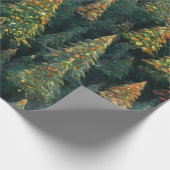 Christmas Tree Patchwork Design Cadeaupapier (Hoek)