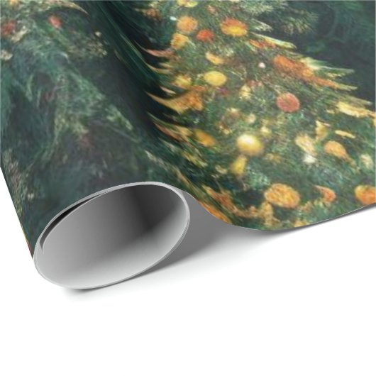 Christmas Tree Patchwork Design Cadeaupapier (Rol Hoek)