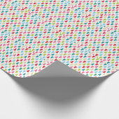 CHRISTMAS TREE PATTERN feestelijk modern minimaal Cadeaupapier (Hoek)