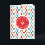 CHRISTMAS TREE PATTERN feestelijk modern minimaal  Kaart<br><div class="desc">door kat massard >>> kat@simplysweetPAPERIE.com <<< Stijlvol en feestelijk, kerstboompatroon ontwerp met uw eigen gepersonaliseerde vakantie logo. Deel de vreugde! - - - - - - - - - - - - - - - - - - Overeenkomende artikelen die in mijn winkel verkrijgbaar zijn - uitchecken:) - - -...</div>