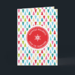 CHRISTMAS TREE PATTERN feestelijk modern minimaal  Kaart<br><div class="desc">door kat massard >>> kat@simplysweetPAPERIE.com <<< Stijlvol en feestelijk, kerstboompatroon ontwerp met uw eigen gepersonaliseerde vakantie logo. Deel de vreugde! - - - - - - - - - - - - - - - - - - Overeenkomende artikelen die in mijn winkel verkrijgbaar zijn - uitchecken:) - - -...</div>