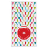 CHRISTMAS TREE PATTERN feestelijk modern minimaal  Klein Cadeauzakje (Achterkant)