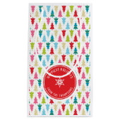 CHRISTMAS TREE PATTERN feestelijk modern minimaal  Klein Cadeauzakje (Voorkant)