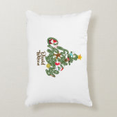 Christmas Tree Pattern My First Christmas Tree  Accent Kussen (Voorkant(Verticaal))