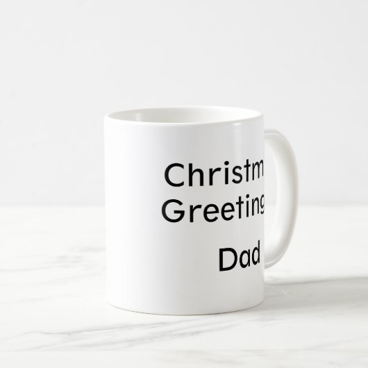 Christmas Tree Personalized Mug Koffiemok (Voorkant rechts)