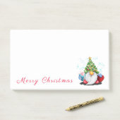 Christmas Tree Pet Gnome Post it Notes (Op bureau)