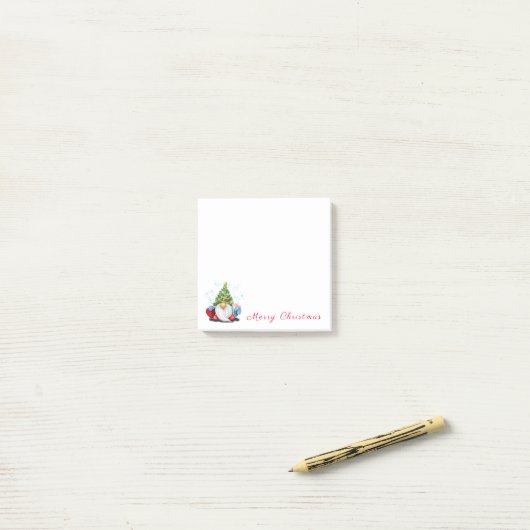 Christmas Tree Pet Gnome Post it Notes (Op bureau)