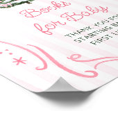 Christmas Tree Pink Baby Shower Books for Baby Poster (Hoek)