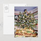 Christmas Tree Postcard Feestdagenkaart (Voorkant / Achterkant)