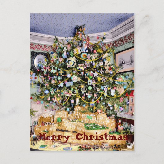Christmas Tree Postcard Feestdagenkaart (Voorkant)