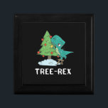 Christmas Tree Rex Cute Xmas Dinosaurs Tree Lights Cadeaudoosje<br><div class="desc">Kerstboom Rex Schattigee Xmas Dinosaurs Tree Lights T-Rex</div>