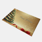 Christmas Tree Ribbons Holiday Doormat Deurmat (Schuin)