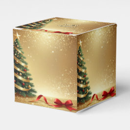 Christmas Tree Ribbons Holiday Favor Box Bedankdoosjes