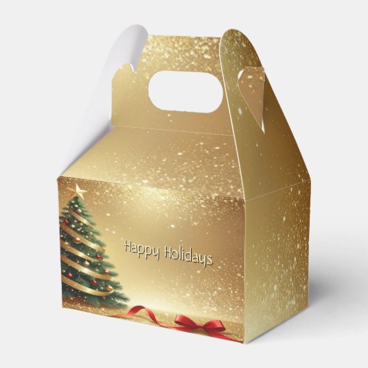 Christmas Tree Ribbons Holiday Gift Box Bedankdoosjes (Achterkant)