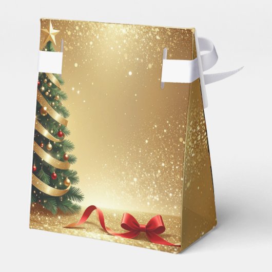 Christmas Tree Ribbons Holiday Gift Box Bedankdoosjes (Achterkant)