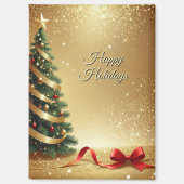 Christmas Tree Ribbons Holiday Magnet (Voorkant)