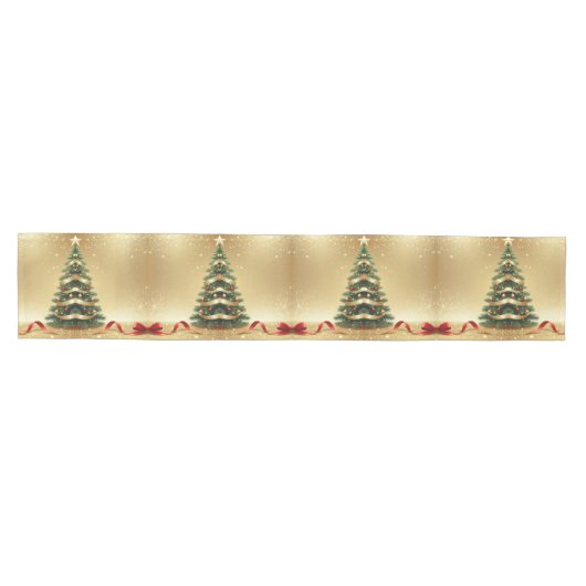 Christmas Tree Ribbons Holiday Table Runner Medium Tafelloper (Horizontaal)