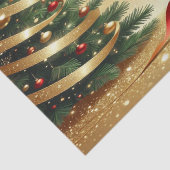 Christmas Tree Ribbons Holiday Tissue Paper Tissuepapier (Detail)