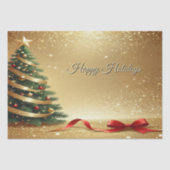 Christmas Tree Ribbons Holiday Tissue Paper Tissuepapier (Voorkant)