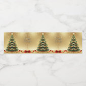Christmas Tree Ribbons Holiday Water Bottle Label Waterfles Etiket (Enkel label)