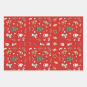 Christmas Tree Santa cute character holiday design Inpakpapier Vel (Voorkant 2)