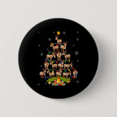 Christmas Tree Santa Hat Lights Xmas  Ronde Button 5,7 Cm (Voorkant)