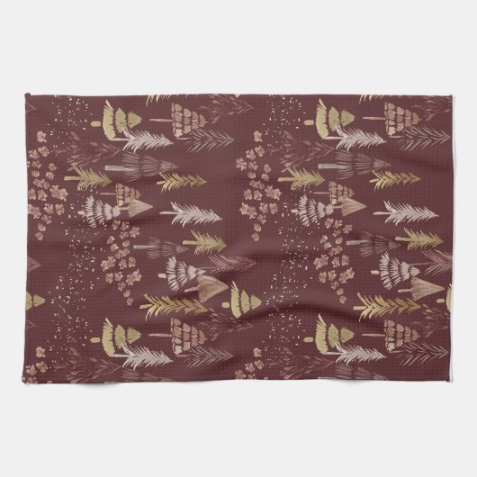 Christmas Tree Scatter Tea Towel Theedoek (Horizontaal)