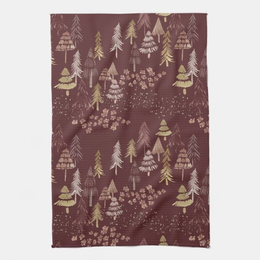 Christmas Tree Scatter Tea Towel Theedoek (Verticaal)