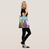 Christmas Tree Scene Tote Bag (Op model)