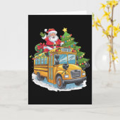 Christmas Tree School Bus Driver Costume Adults An Kaart (Gele Bloem)