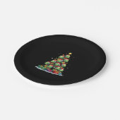 Christmas Tree Sea Turtle Turtles Tortoise T-Shirt Papieren Bordje (Gekanteld)