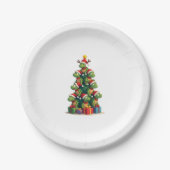 Christmas Tree Sea Turtle Turtles Tortoise T-Shirt Papieren Bordje (Voorkant)