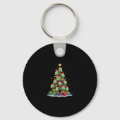 Christmas Tree Sea Turtle Turtles Tortoise T-Shirt Sleutelhanger (Voorkant)