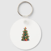 Christmas Tree Sea Turtle Turtles Tortoise T-Shirt Sleutelhanger (Voorkant)