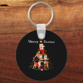 Christmas Tree Shiba Inu Lover Xmas Dog Owner New Sleutelhanger (Voorkant)