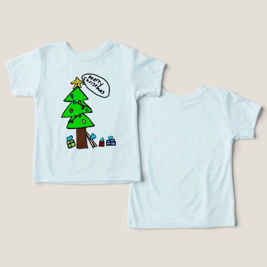 christmas tree shirt (Ontwerp Voorkant & Achterkant)