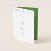 Christmas Tree Silver Foil Kaart (Voorkant)
