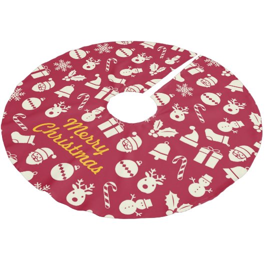 Christmas Tree Skirt Kerstboom Rok (Gekanteld)