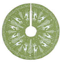 CHRISTMAS TREE SKIRT MCM OLIJF EN WITTE